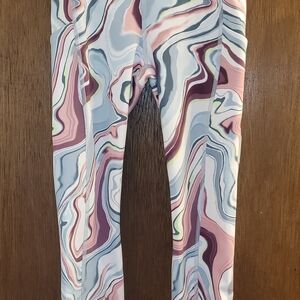 Athleta Pink and Blue Marble Leggings